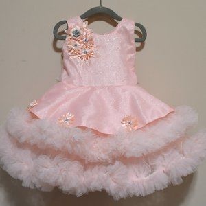 Girls Peach color Frock